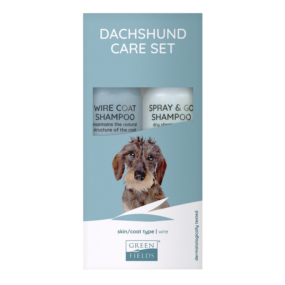 Dachshund Care Set: Wire Shampoo + Spray &amp; Go, 2x270ml