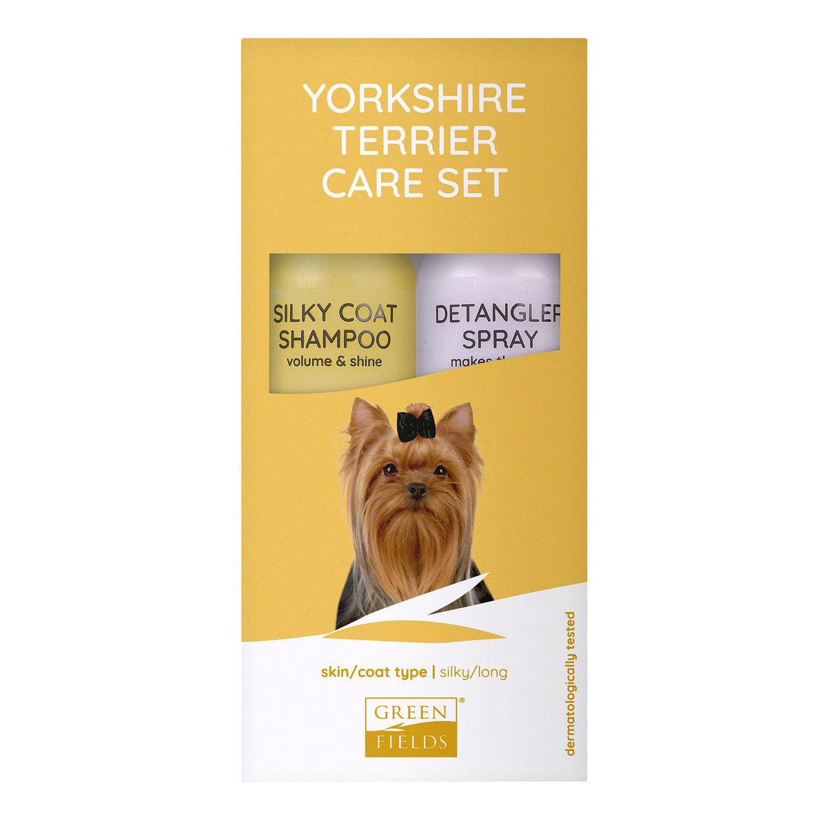 Yorkshire Terrier Care Set: Silky Coat Shampoo + Detangler Spray, 2x270ml