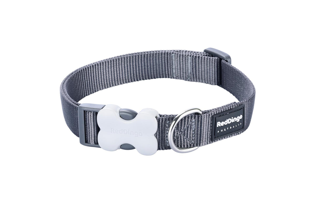 Hundehalsband Plain Grau XS