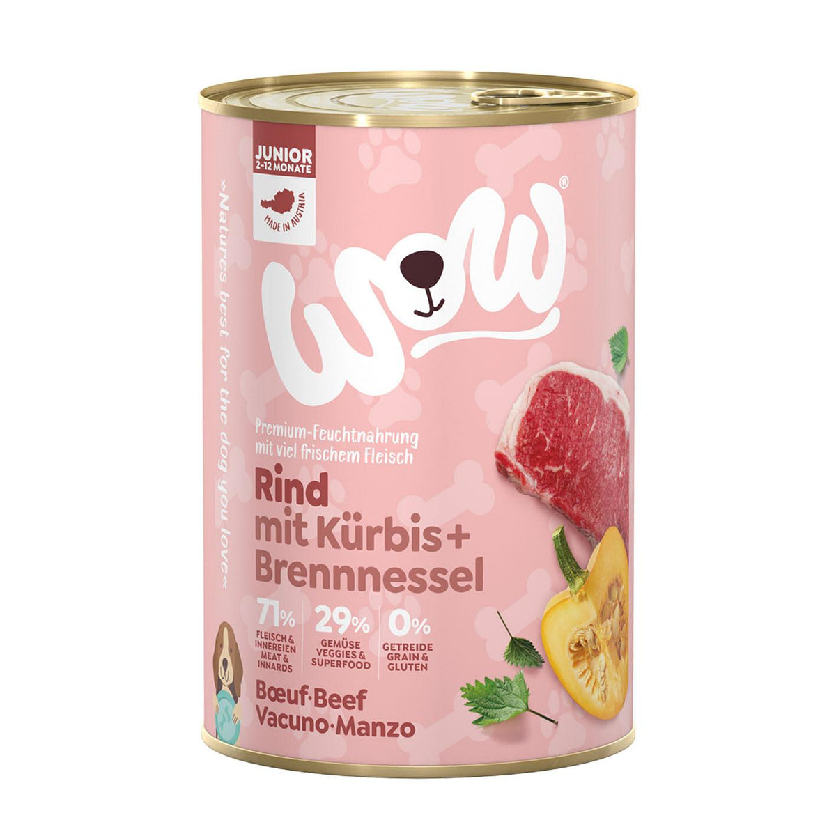 Junior, Rind mit Kürbis, 400g