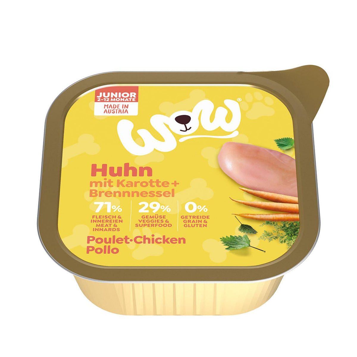 Junior Huhn mit Karotten, 150g