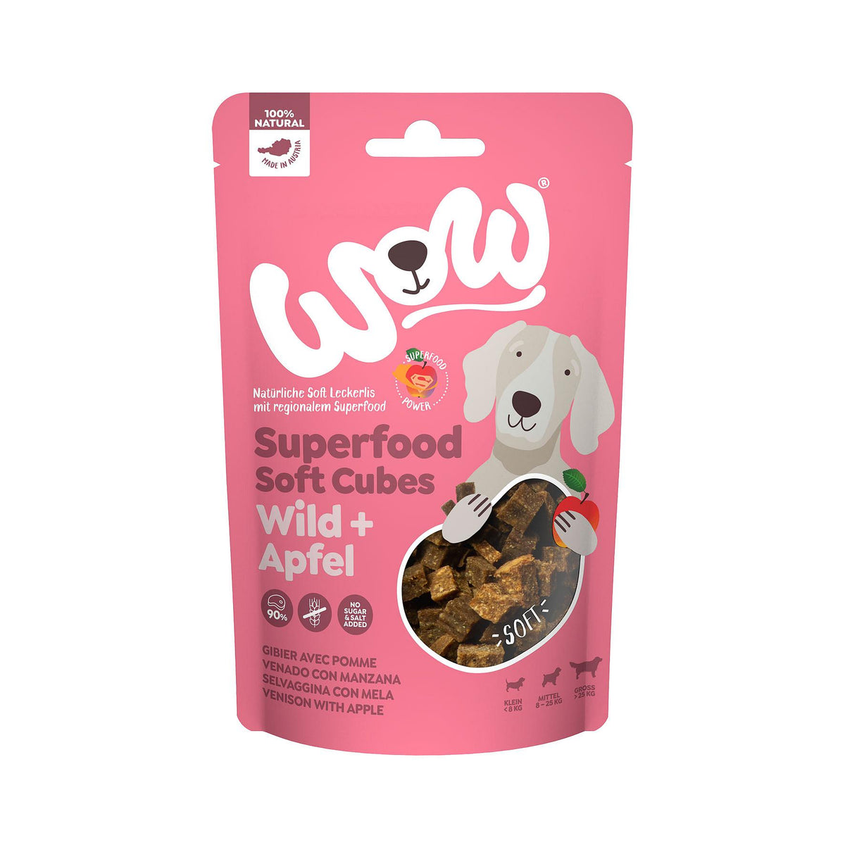 Soft Cubes Wild mit Apfel 150g