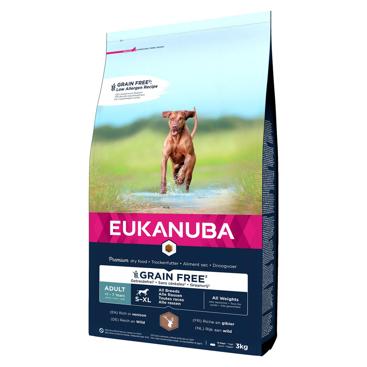 Grain Free, Adult alle Grössen, mit Wild, 3kg
