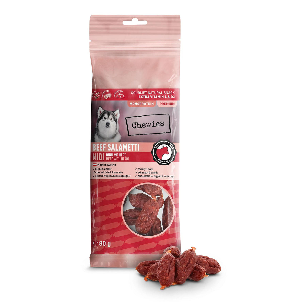 Beef Salametti Herz Midi 80g