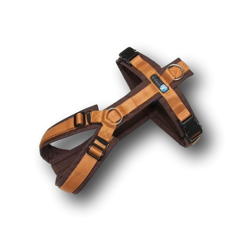 Anny-X Brustgeschirr Fun & Protect - Beige/Bernstein