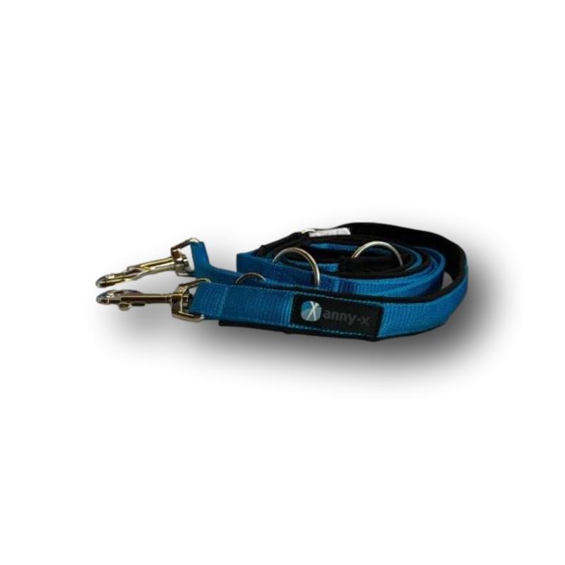 Anny-X Führleine Classic Bolt Fun Schwarz/Blau