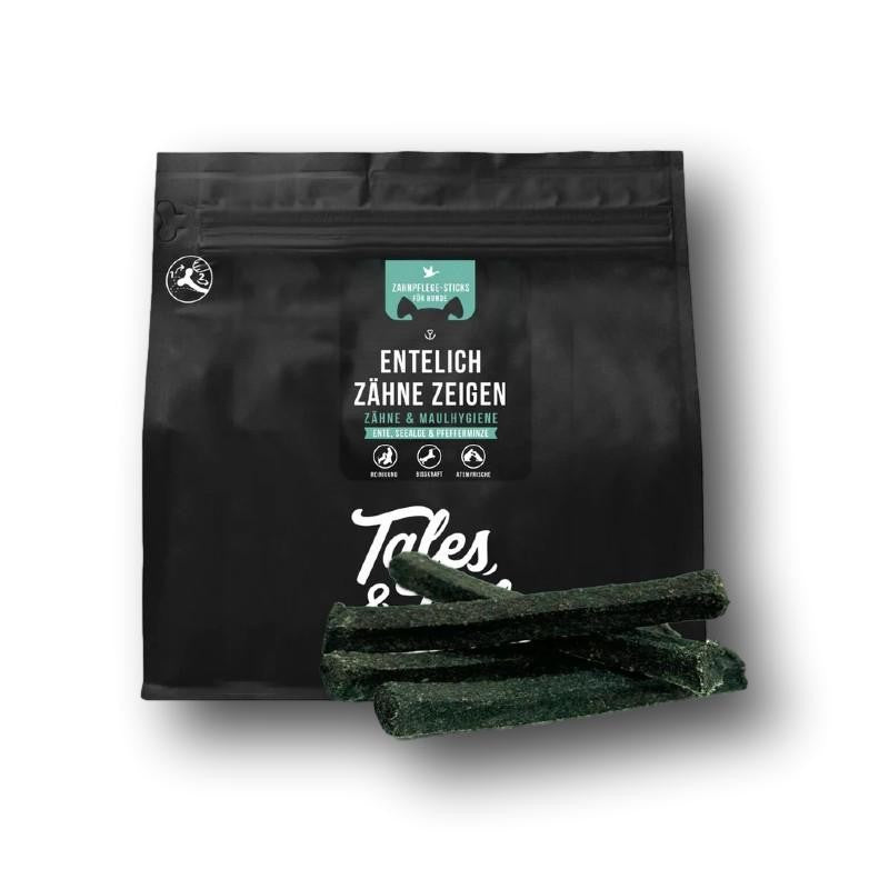 Tales & Tails Entelich Zähne zeigen